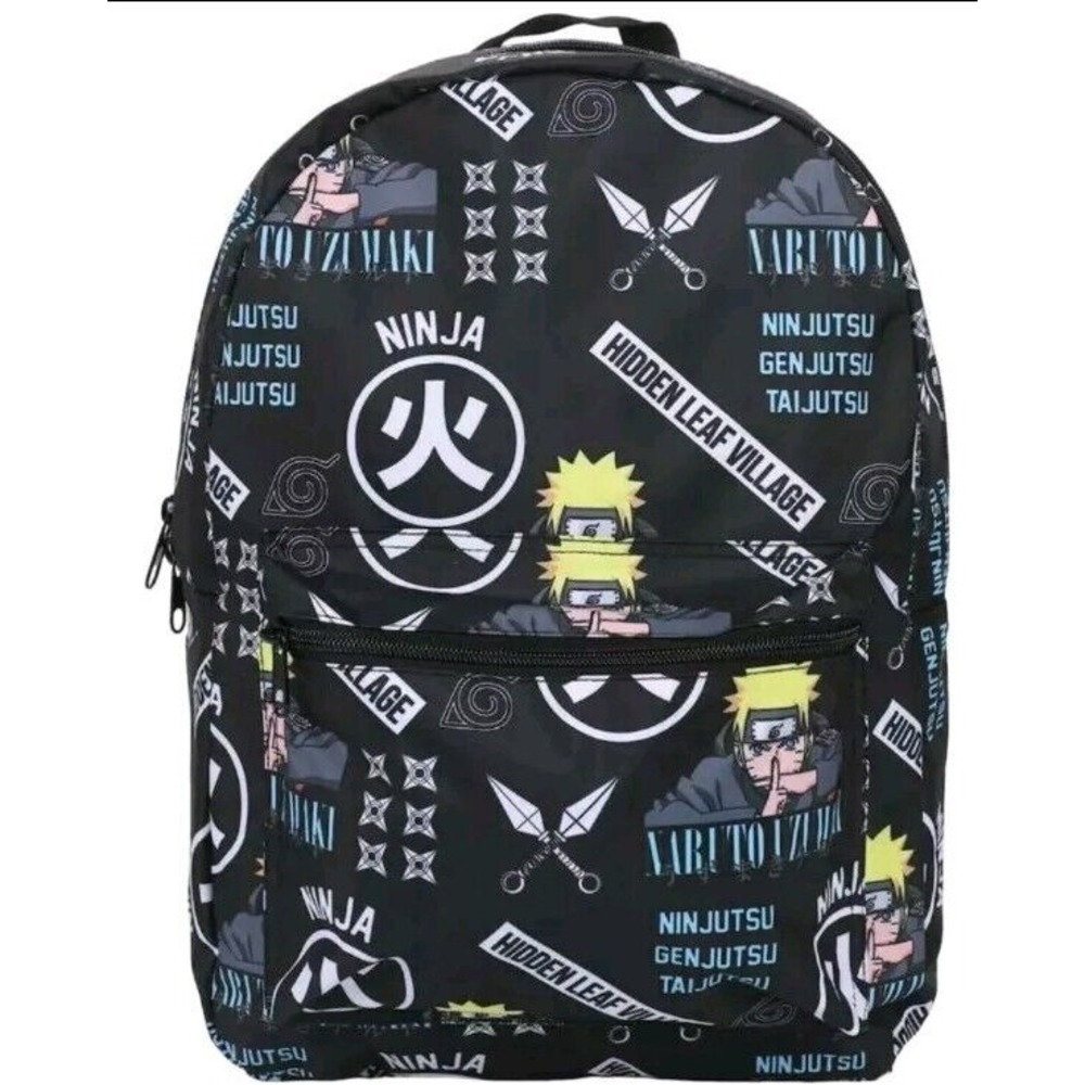 NARUTO Shippuden‎ Ninjutsu Sublimated Print Adult 17" Laptop Backpack BRAND NEW
